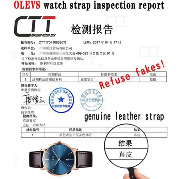 OLEVS Mens Watches Minimalist Ultra Thin Fashion Casual Analog Quartz Date - Picture 6 of 8